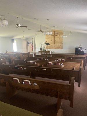 Inside the worship area