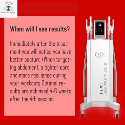 THE HOT SALE EMSCULPT MACHINE: One Session(30mins/treatment, 4 treatment in 2 weeks): 1.7 Tesla Intensity 2.16% muscle building/1 9% fat red