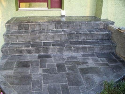 Slate stairs