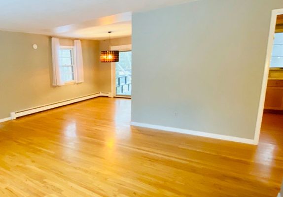 New wood floor installation.