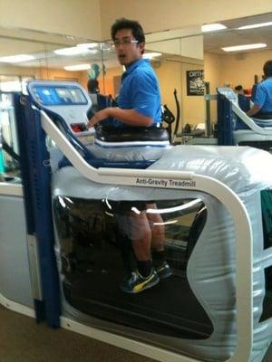 The new anti gravity treadmill. It's called an alter g.