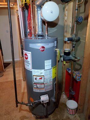 New water heater I install 3/27/20