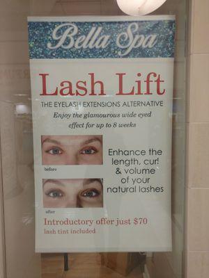 They also do lash lifts too!