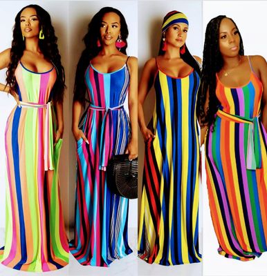 Multi color maxi dress