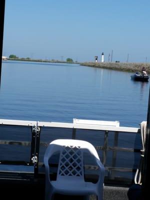 A beautiful day for a cruise. Bow shot heading to Union Point.