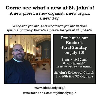 Rector's First Sunday, July 10, 2016