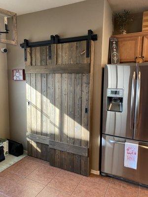 Bypass barn doors for my kitchen pantry