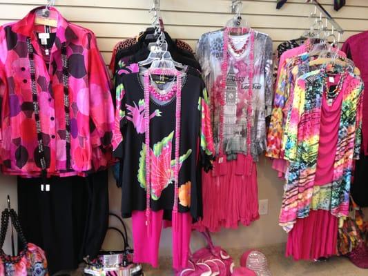 Here is a part of the fun hot pink section