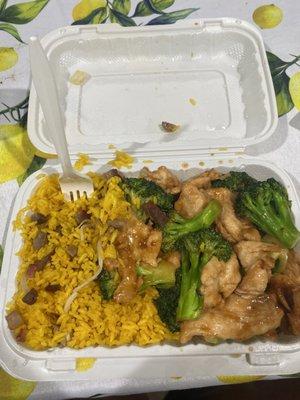 Chicken with broccoli