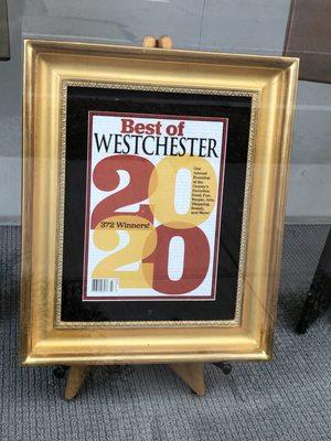 Best Framer in Westchester 2020! Thanks Westchester Magazine!