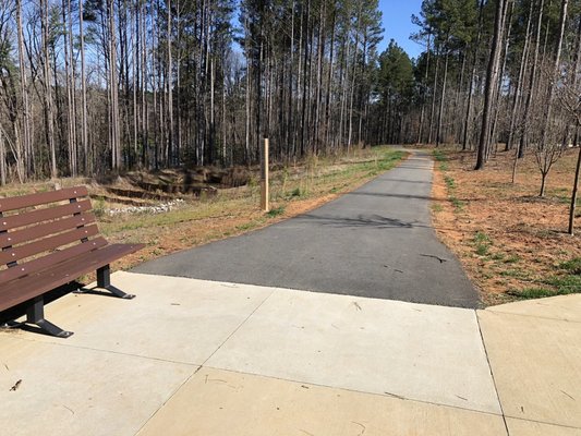 Paved Ada trail.  0.5 miles long.... Out and back 1 mile