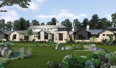 Hill Country transitional design with touches of contemporary.