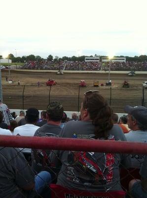 View of the track from the grandstands.