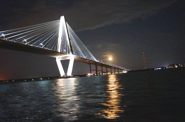 Full moon in the Harbor