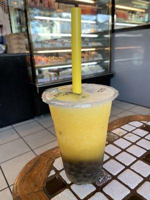 Passion fruit bubble tea