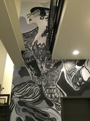 Three story wall mural in Philadelphia.  From production through installation.