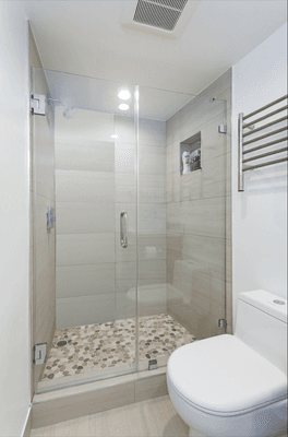 Custom Shower door installation