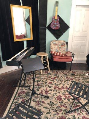 The teaching studio located at Uptown Music Exchange