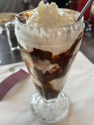 The NOT to be missed----Hot Fudge Sundae‼the small is Plenty to Satisfy two!