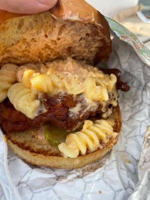 Mac n cheese chicken sandwich