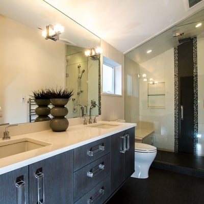 Recent bathroom remodel in Chantilly VA.