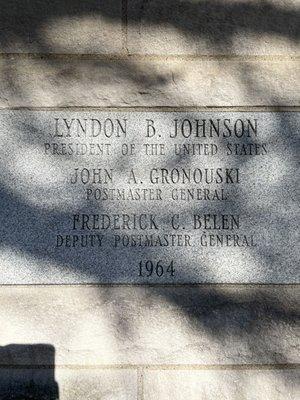 Dedication cornerstone