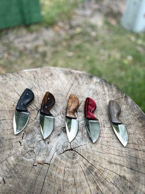 Handmade Stumpy blades. Everyday carry.