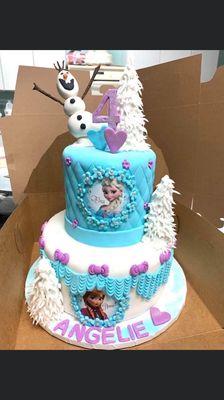 Frozen Inspired Cake