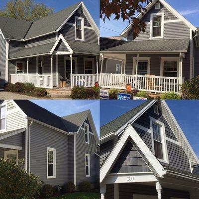 New Charcoal Vinyl Siding