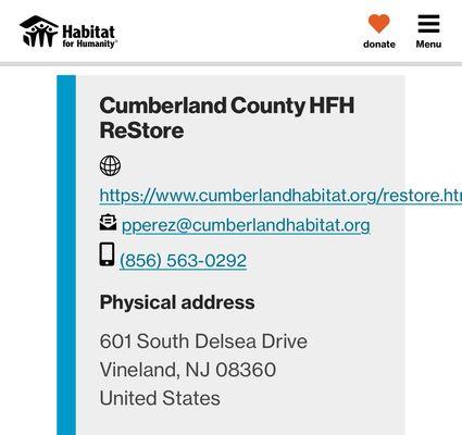 Restore (Habitat for Humanity) Vineland, NJ