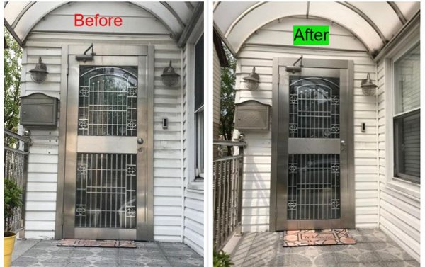 Before/After of my Front Door