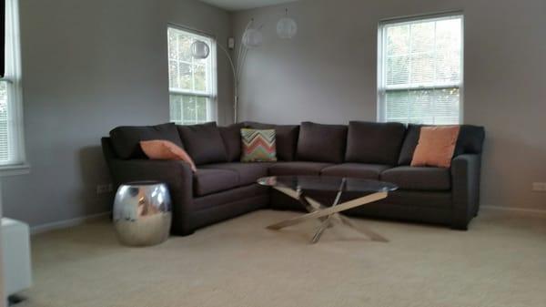 Custom sectional from Elite Furniture Service. Lifetime guarantee!