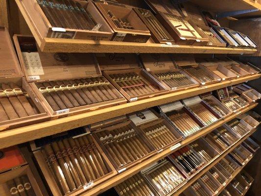 Fine selection of cigars.