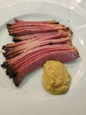 Carving station pastrami. Amazing!