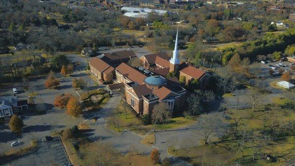 Aerial photo of whole building