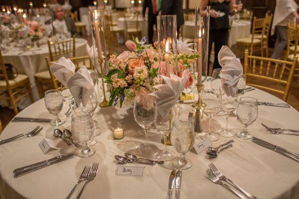 Lovely centerpiece - Hannah and Benjamin's rehearsal dinner in Birmingham, Alabama.