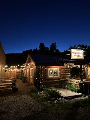 Picture of the building and outside dining