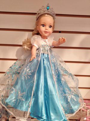 Beautiful ;'Elsa style' gowns for 18" dolls and 14" dolls!