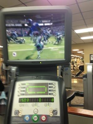 Watch football and burn cals