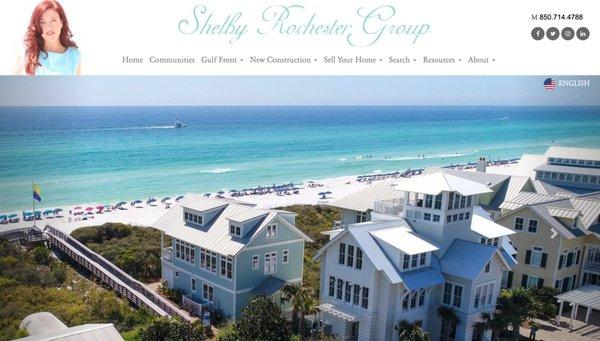 Home page of the Shelby Rochester Group website