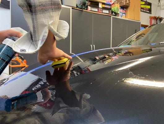 BMW Claybar Treatment, Paint Correction and Vehicle Wax.