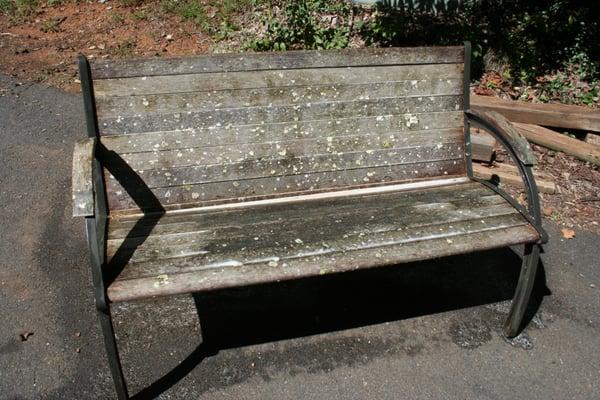 before.....hickory bench over 50 yrs. old