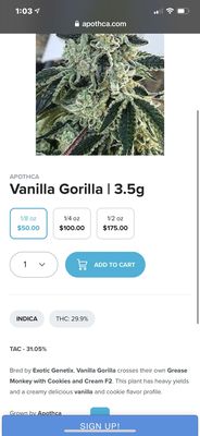 30% vanilla gorilla