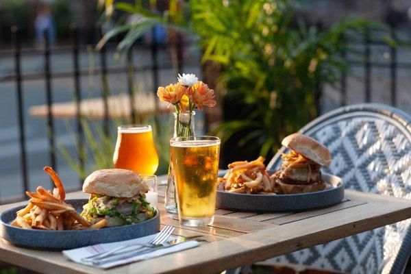 Burgers & locally sourced beer