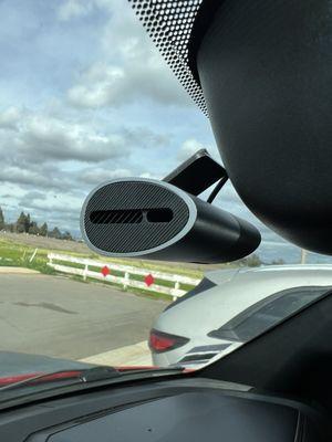 Dash Cam - mounted and wired for power