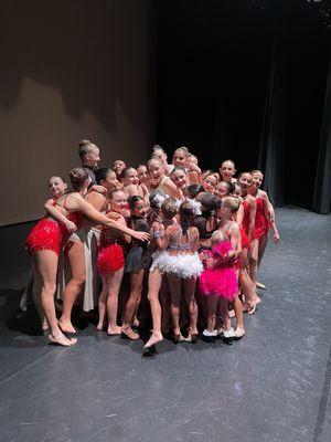 Recital group hug