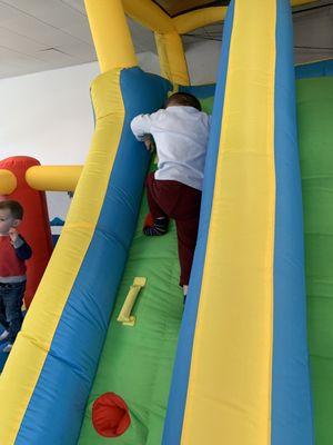 Another bounce house with some climbing features.