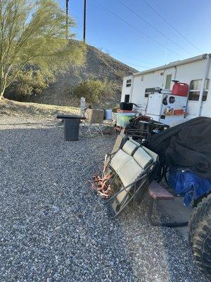 RV campsite 106 at Bluewater RV in Parker, AZ