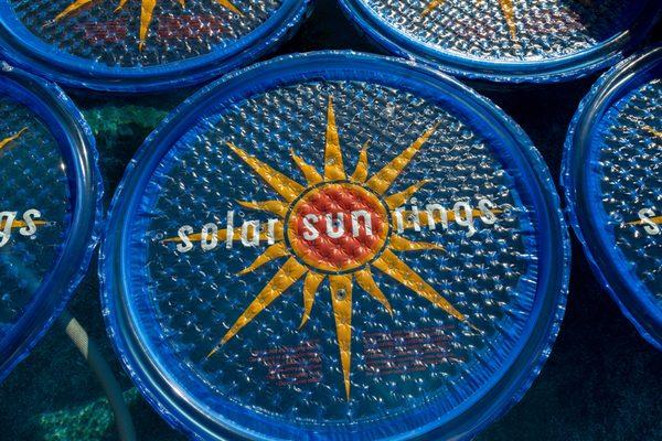 Solar Sun Rings with Water Anchors in Sunburst design.