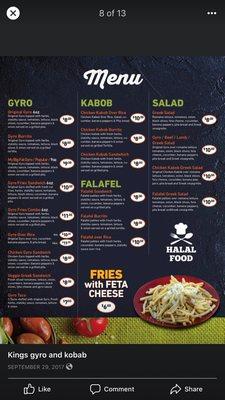 Gyro falafel kobab